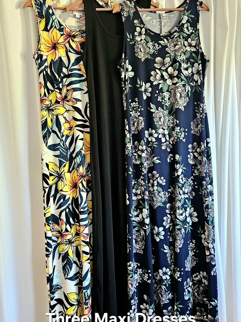 3 - LulaRoe Women’s Maxi Dresses - Sleeveless